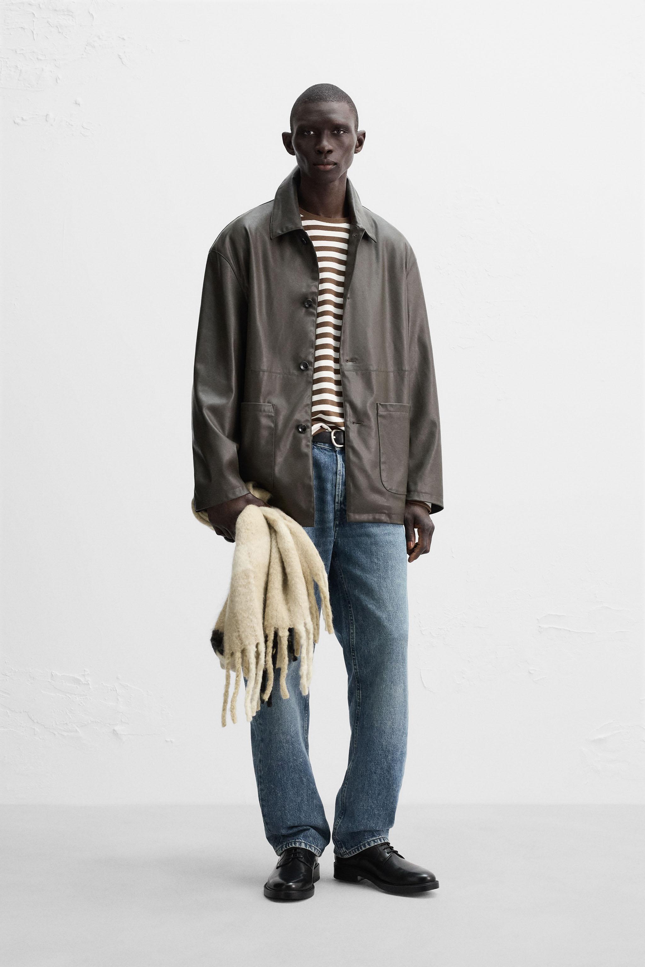 FAUX LEATHER JACKET - Brown | ZARA Australia