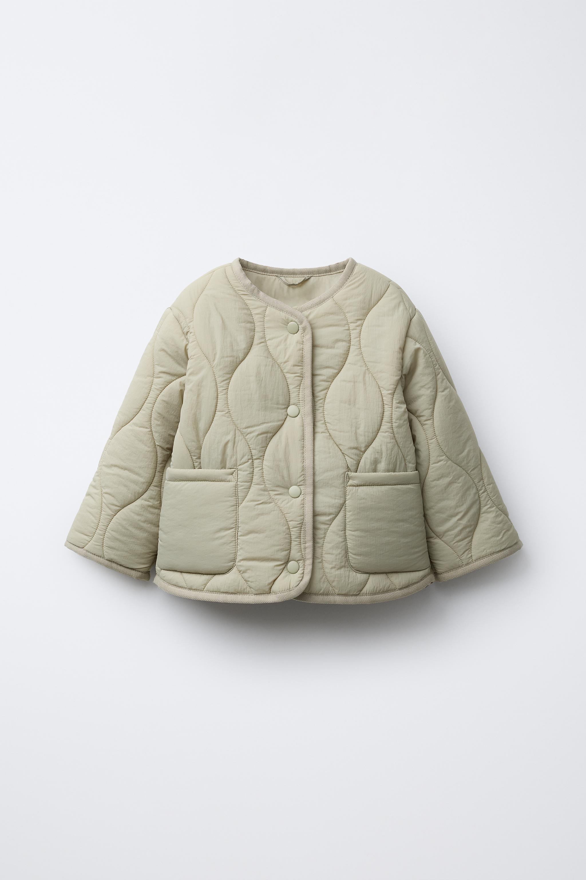 Water Repellent Steppjacke Beige Zara Zara Beige Zara Dufflecoat