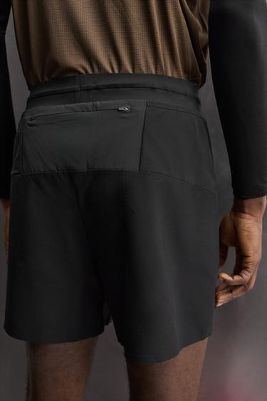 SHORT DE RUNNING COLOR BLOCK 5" - Noir de Zara - Image 5
