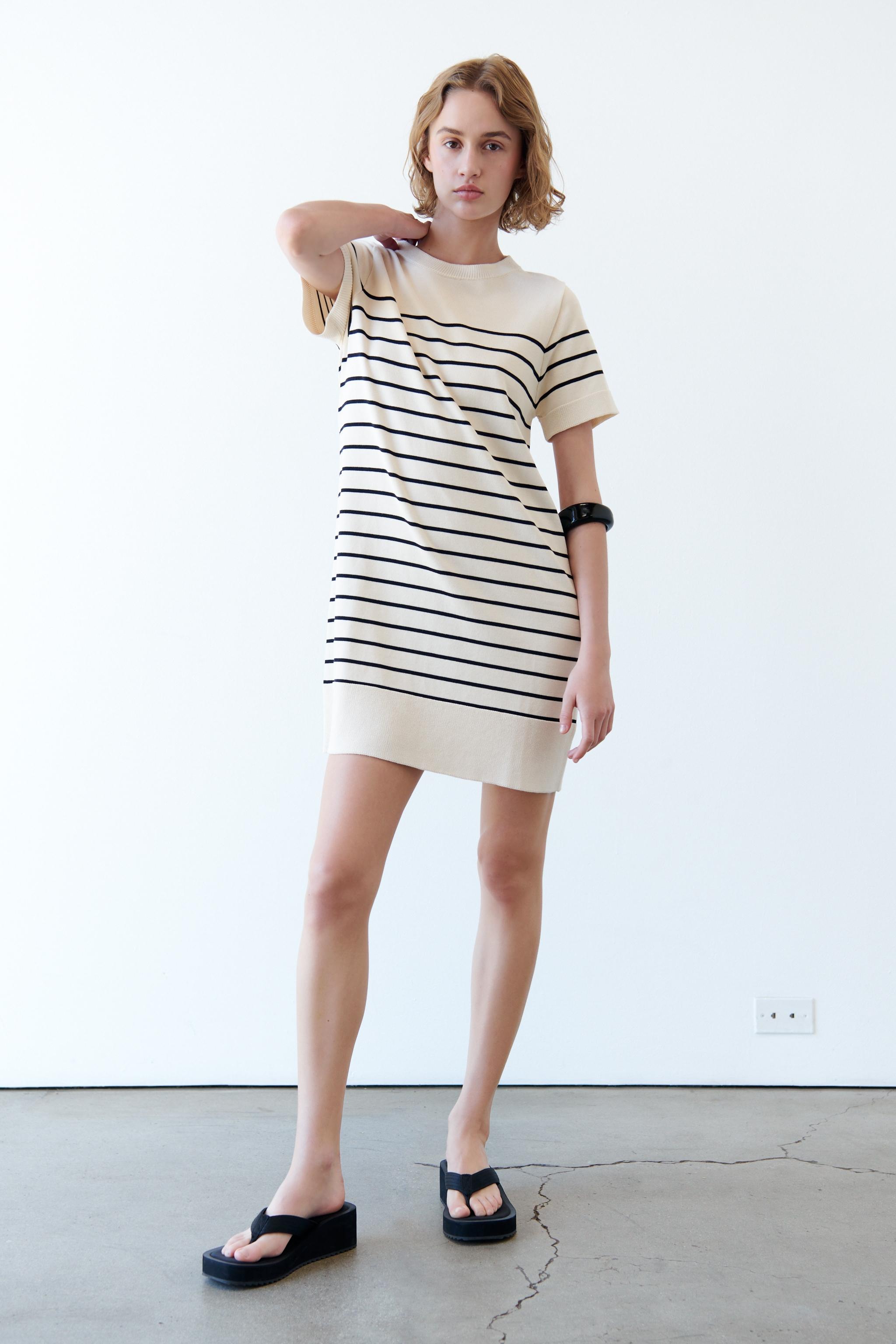 Short clearance striped dress