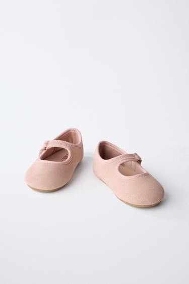 BAREFOOT LEATHER BALLET FLATS - Pink by Zara - Image 5