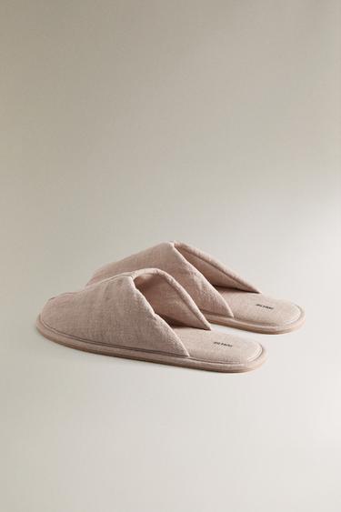 CHAUSSONS OUVERTS À L’ARRIÈRE RAMIE - Gris taupe de Zara - Image 3