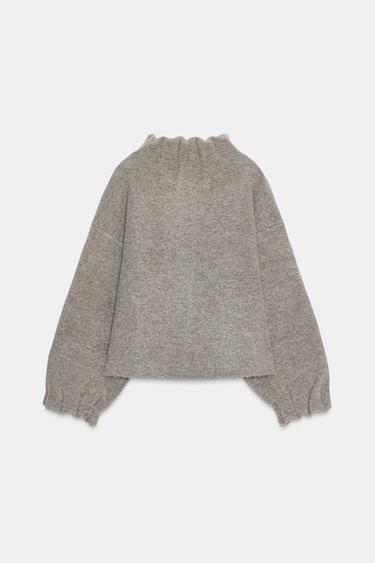 VESTE BOMBER EN MAILLE - Gris anthracite de Zara - Image 5