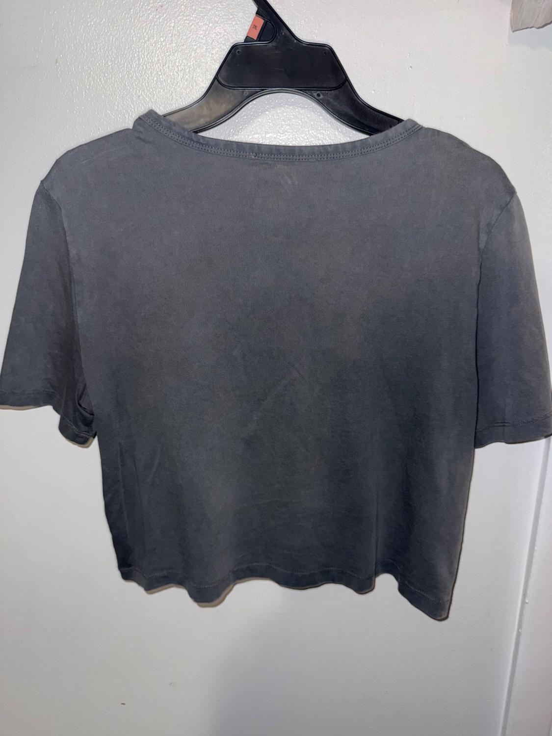 TEXT PRINT SHOULDER PAD SHIRT - Image 2