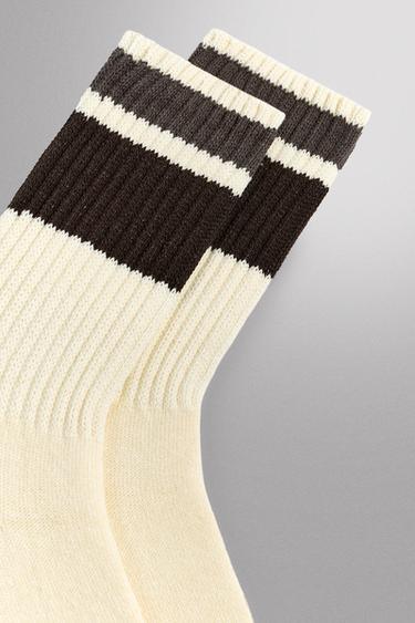 2-PACK TRAINING SOCKS - Oyster-white by Zara - Image 2