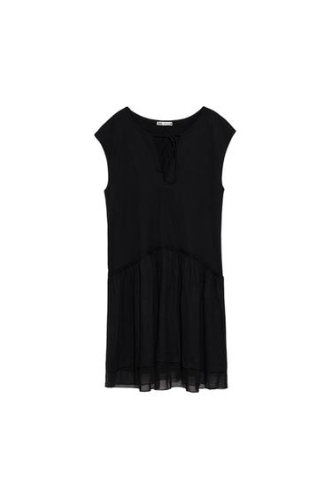 CONTRAST TULLE DRESS