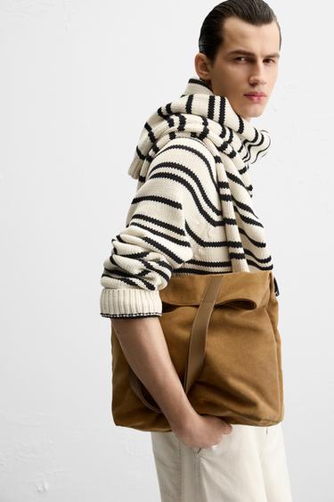 SHOPPER AUS LEDER - Braun von Zara - Bild 0