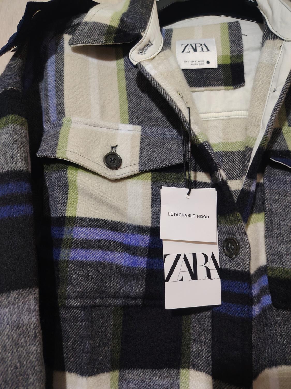 HOODED CHECK OVERSHIRT - Image 2