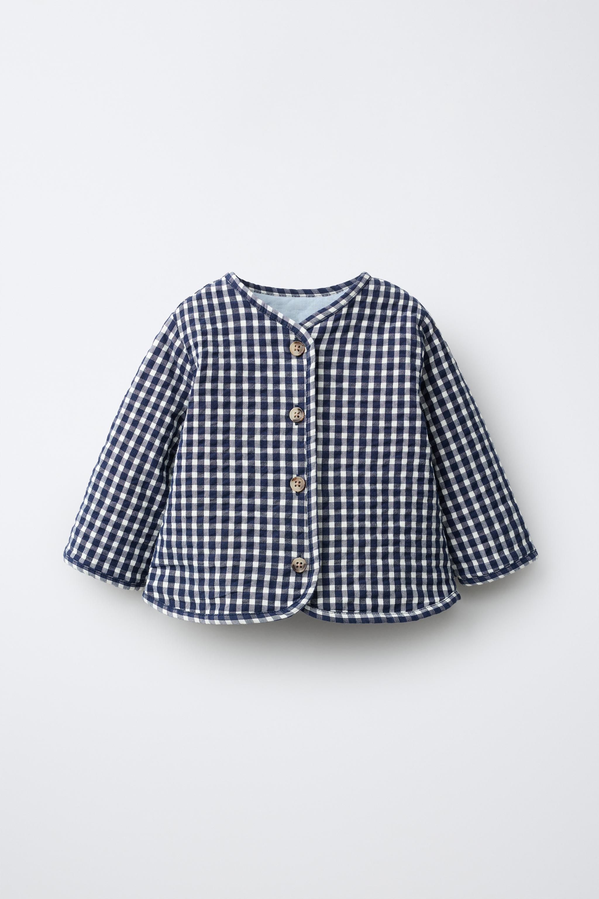 BLOUSON MATELASSÉ À CARREAUX VICHY