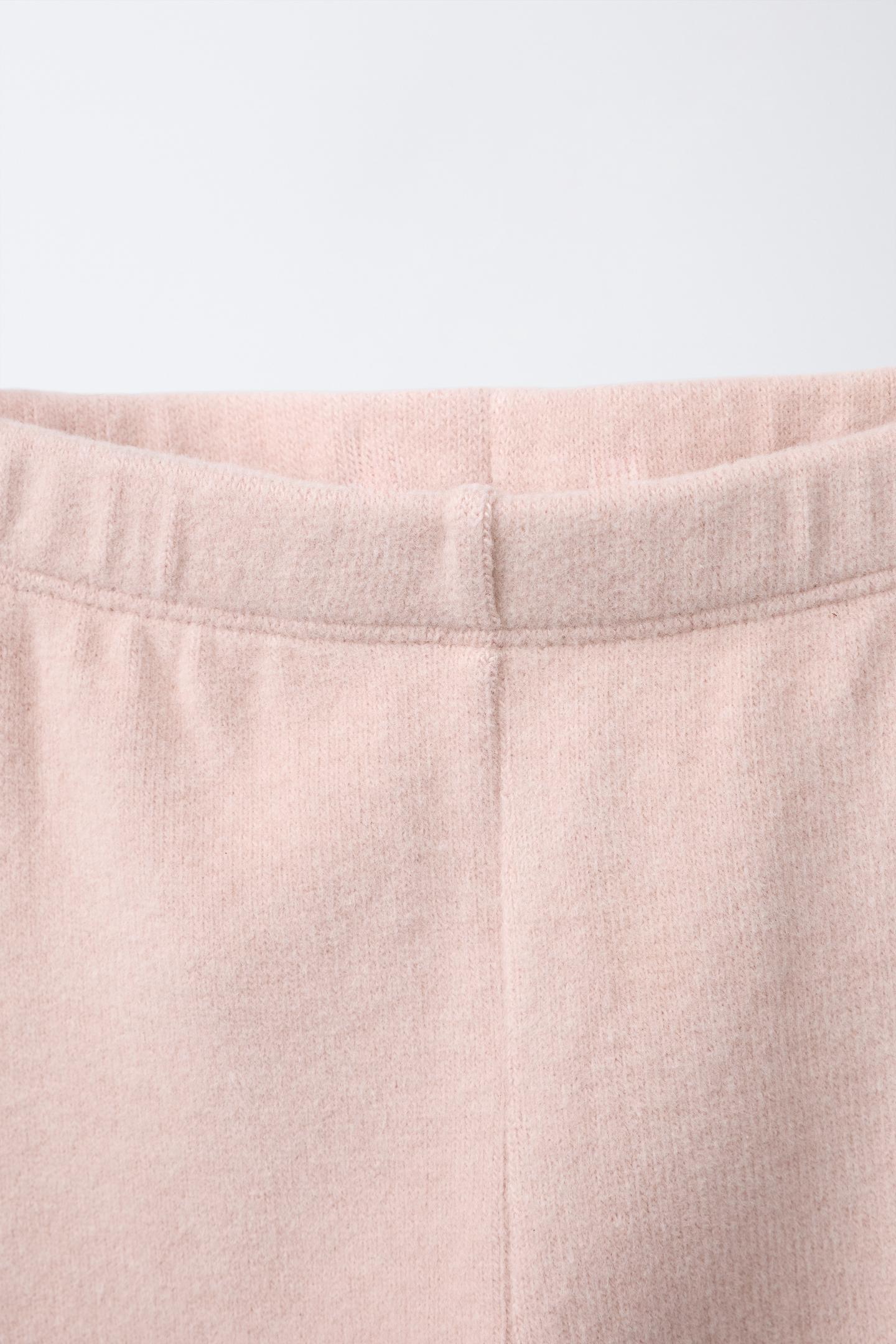 Детские леггинсы Zara Soft Touch Plain, цвет: Розовый — фото 3