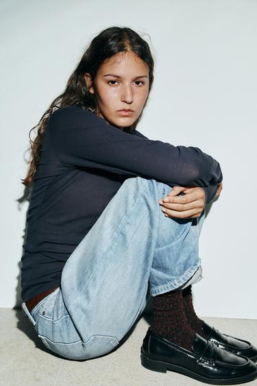 ANIMAL PRINT SOCKS - Brown by Zara