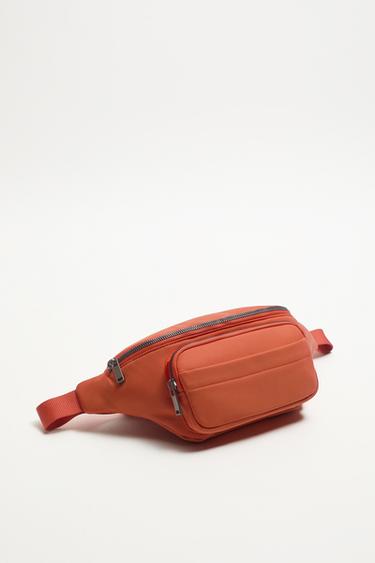 TECHNICAL FABRIC BELT BAG - Orange by Zara