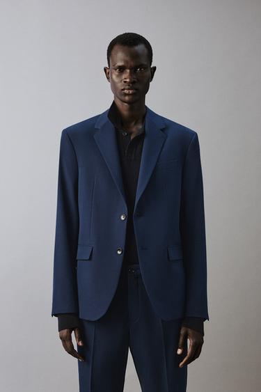 BLAZER TRAXE CONFORT - Azul tinguidura de Zara