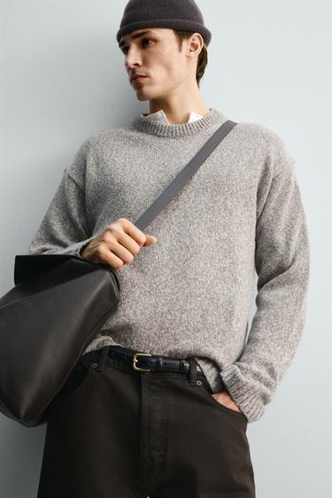 WOOL BLEND JUMPER LIMITED EDITION - Beige marl by Zara - Image 4