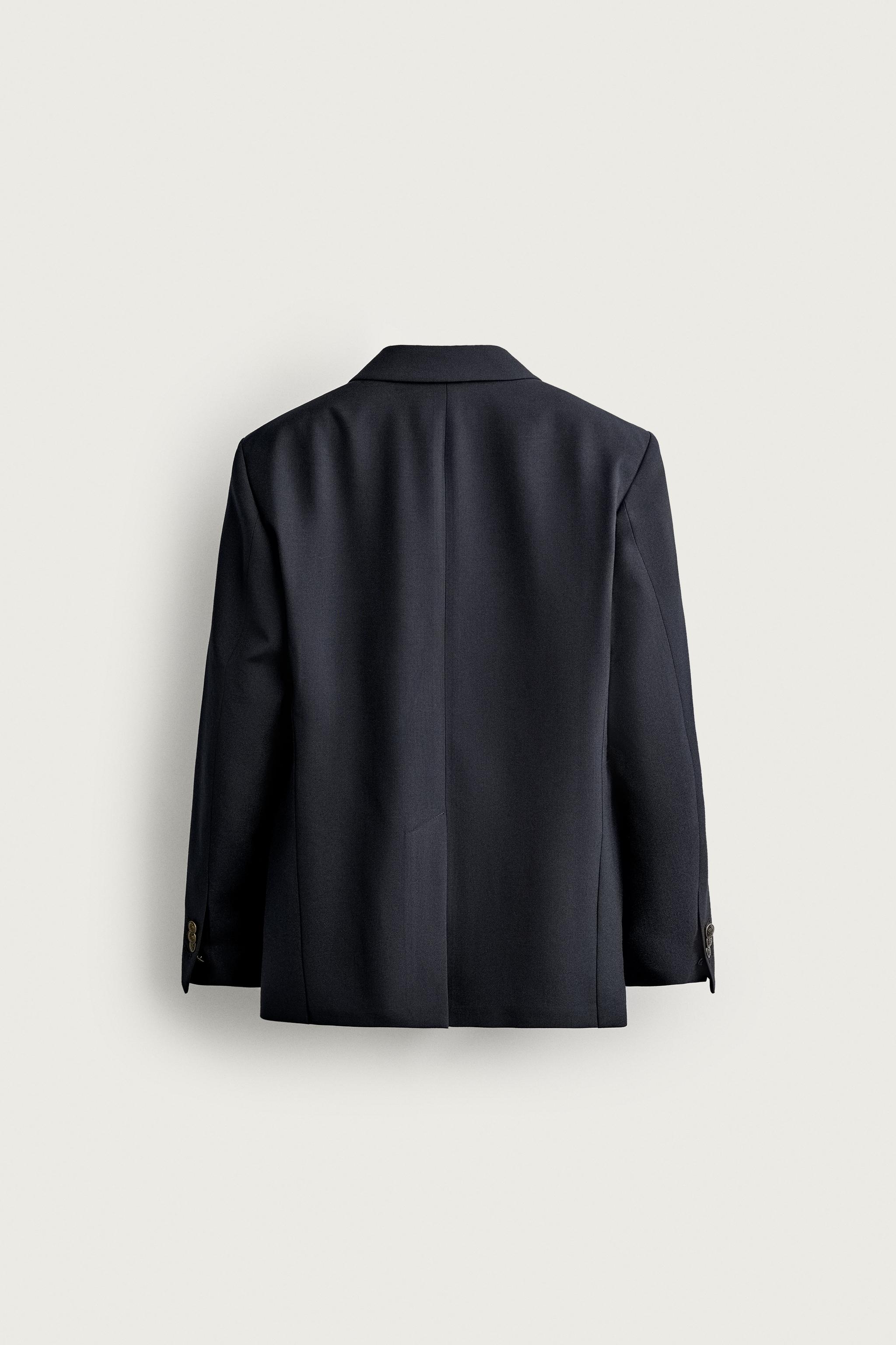 GOLD BUTTON DOUBLE BREASTED BLAZER