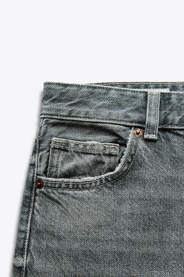 JEAN TRF COUPE LARGE TAILLE HAUTE - Gris de Zara - Image 5