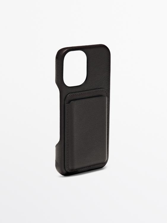 Nappa leather iPhone 16 case