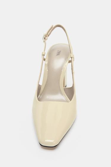 SLINGBACK HEELS - Ecru White by Zara - Image 3
