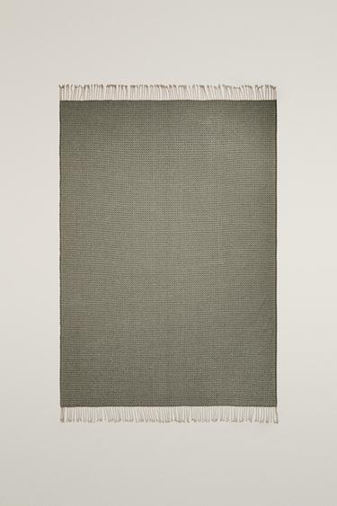 GEOMETRIC CHENILLE THROW - Green by Zara - Image 0