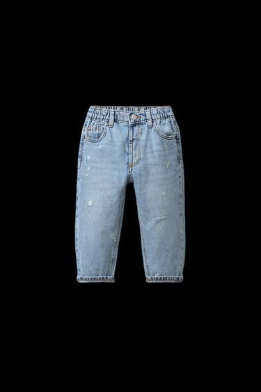 JEANS BAGGY LOW ROTOS - Azul de Zara - Imagen 0