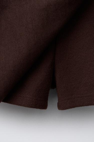 SOFT TOUCH BERMUDA SKORT WITH BOW - Brown by Zara - Image 3