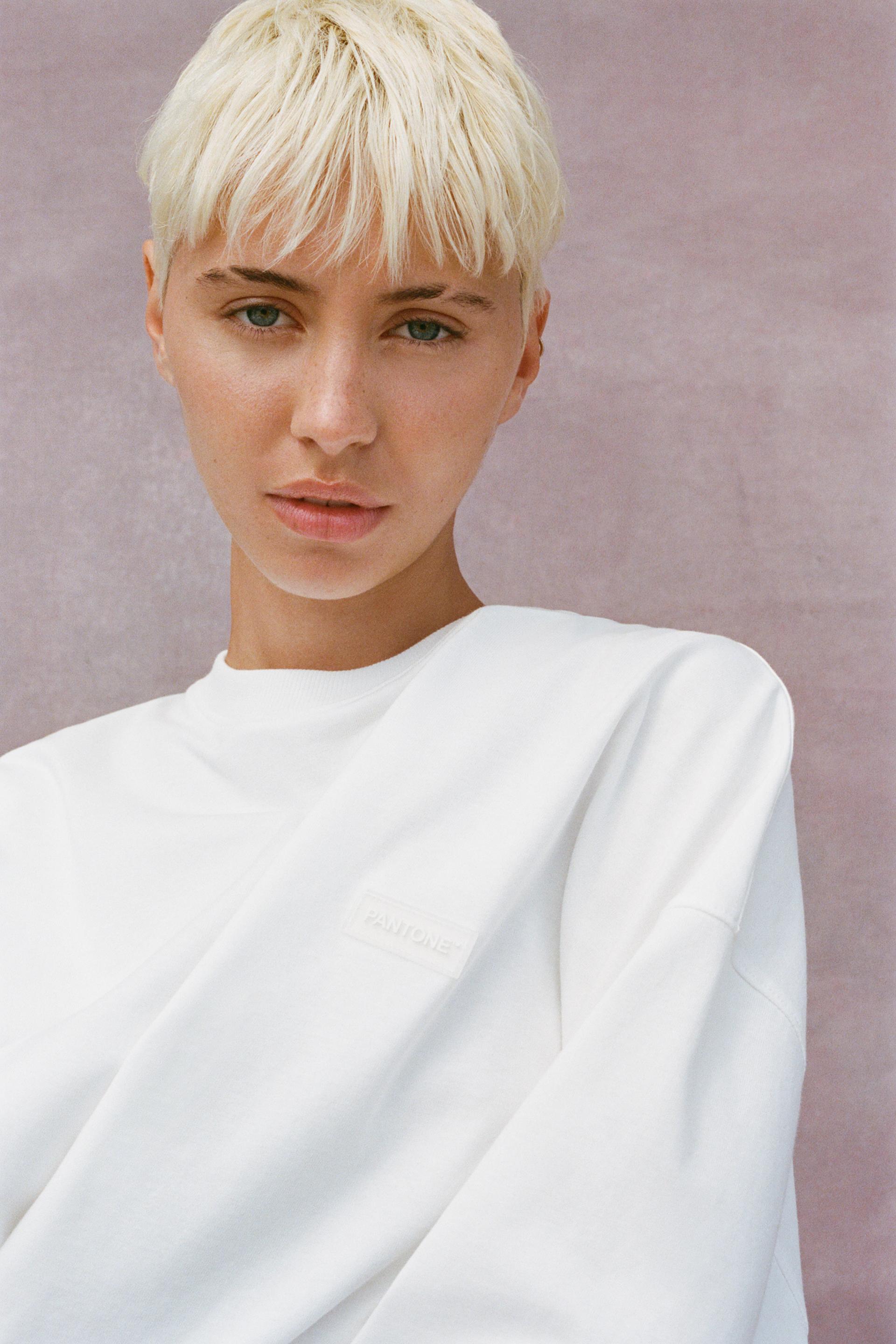 100 PAMUKLU PANTONE™ TSHIRT Beyaz ZARA Türkiye / Turkey