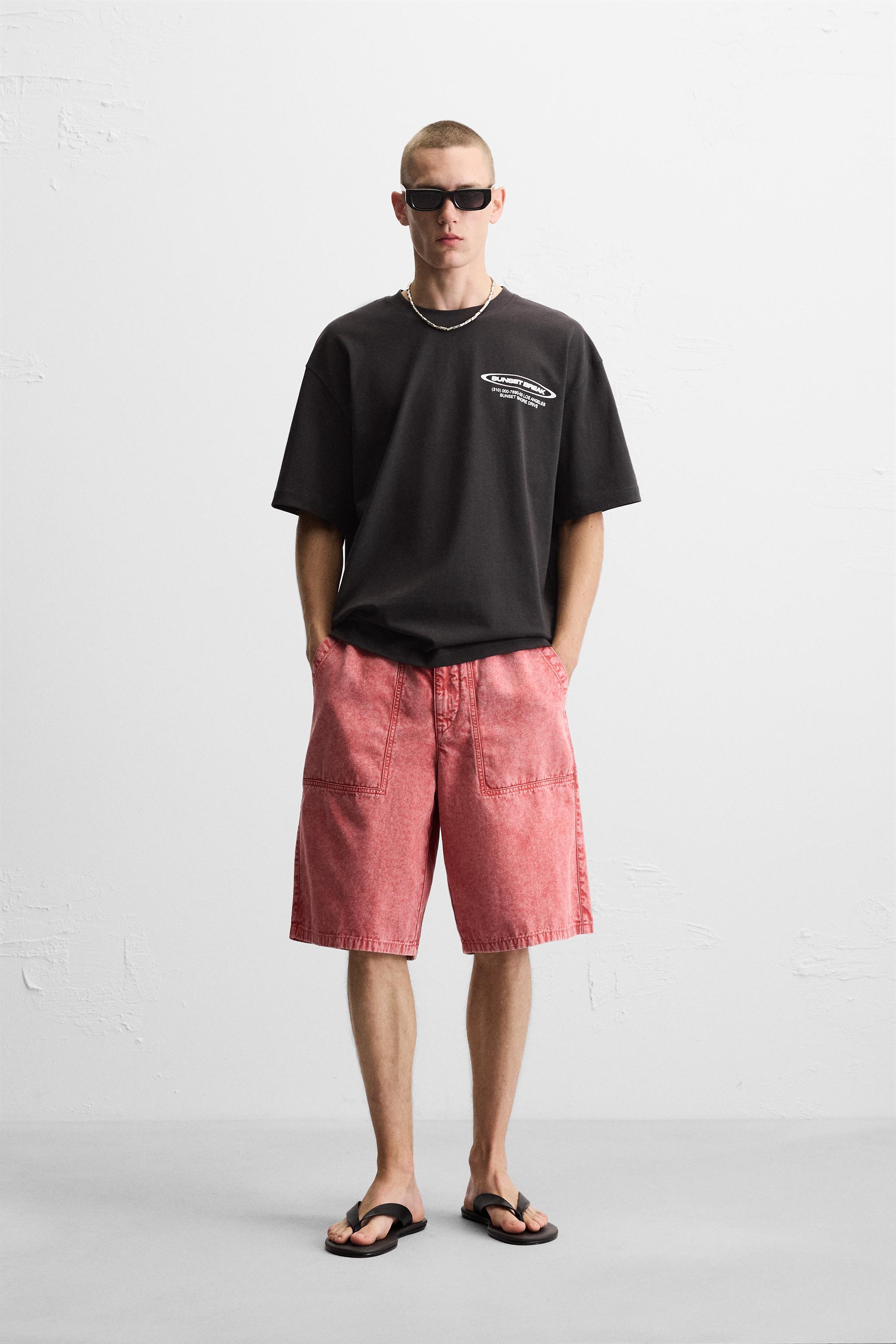 プリントテキストTシャツ - ブラック | ZARA Japan / 日本