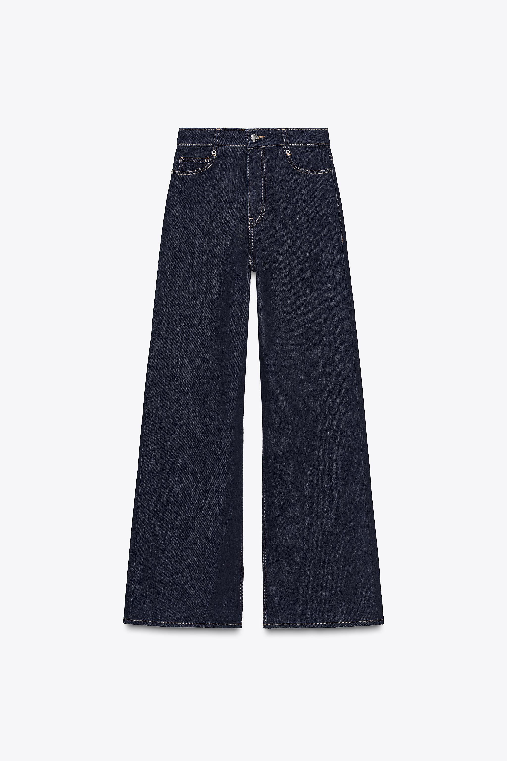 JEANS ZW COLLECTION WIDE LEG ハイウエスト - ブルー | ZARA