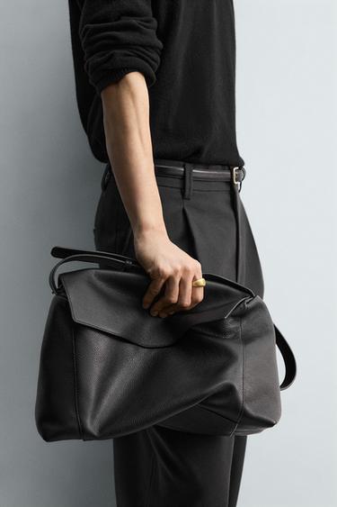 SAC BANDOULIÈRE EN CUIR L ÉDITION LIMITÉE - Noir de Zara - Image 2