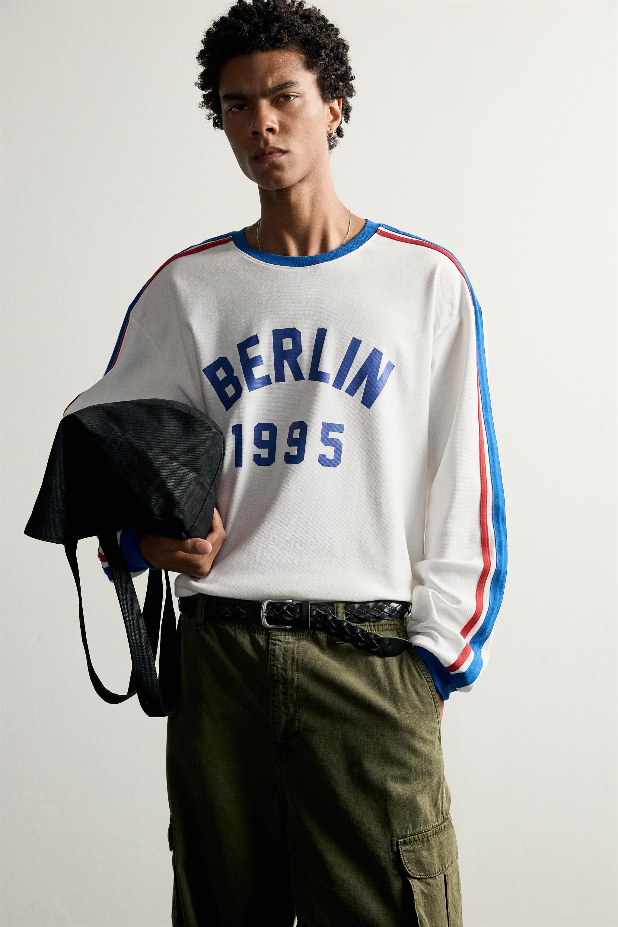 BERLIN CONTRAST STRIPE T-SHIRT