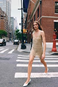 zara brown bubble dress Inmaculada Brown Ruched Satin Maxi Dress (Without Gloves), XS / Brown main image 0