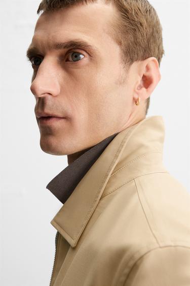 JACKET WITH BOUND SEAMS - Mid-camel by Zara - Image 4