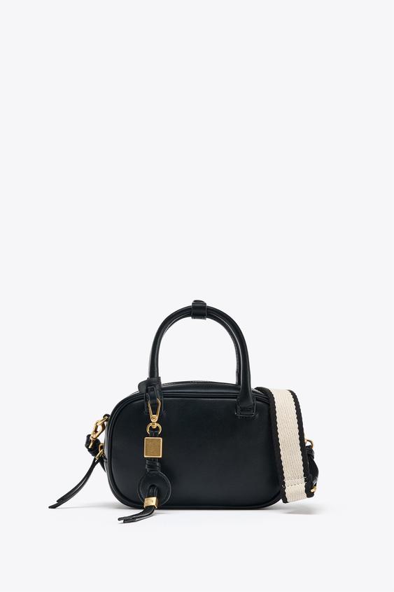 Handbag Zara Tasche Schwarz Mit Nieten Handtaschen Von Zara Zara