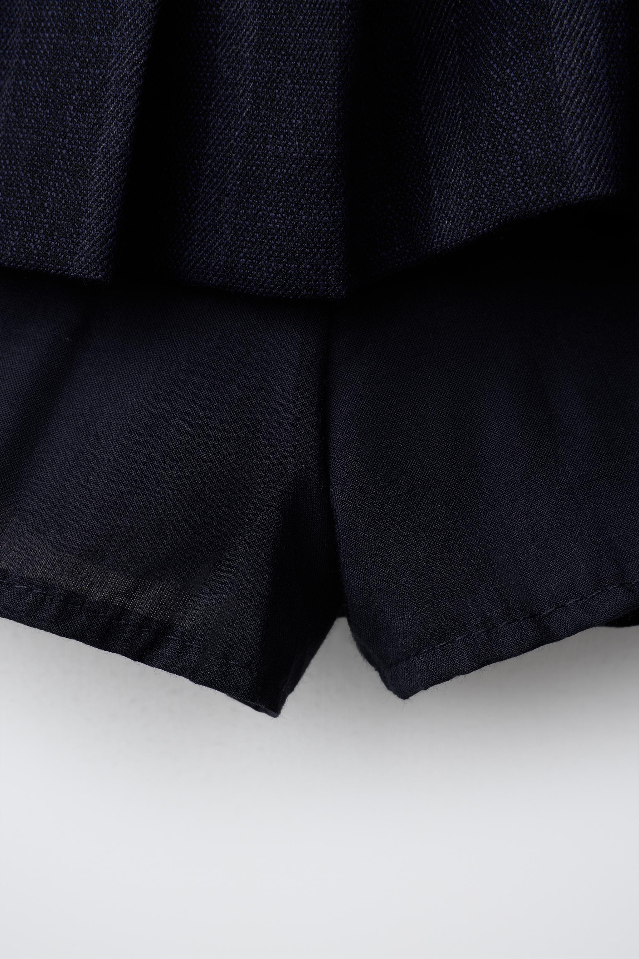STRIPED PLEATED SKIRT