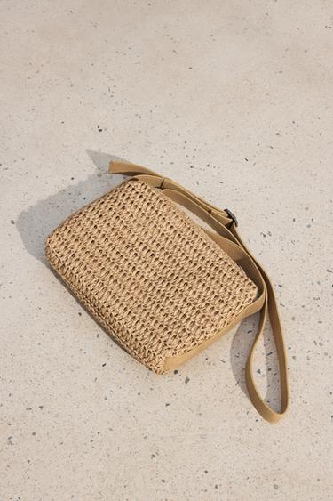 BRAIDED CROSSBODY BAG - Ecru White by Zara