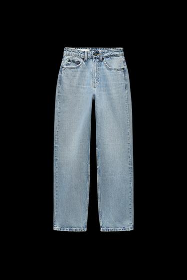 JEANS TRF MOM FIT TIRO ALTO - Azul claro de Zara