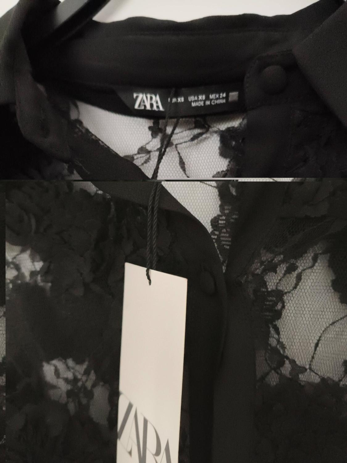 SEMI-SHEER TEXTURED TULLE SHIRT - Image 3
