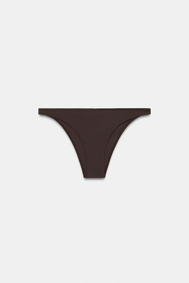 BAS DE BIKINI UNI - Aubergine foncé de Zara