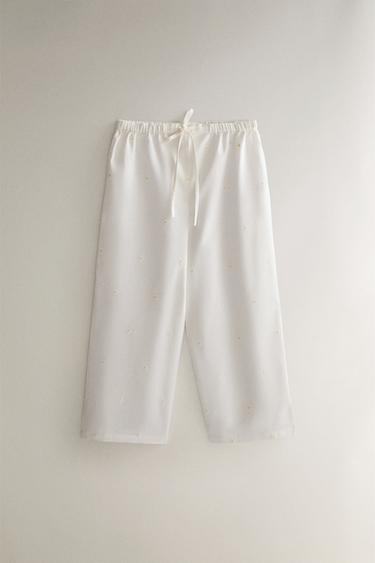 Zara DAISY PANTS - Oyster-white - Image 0