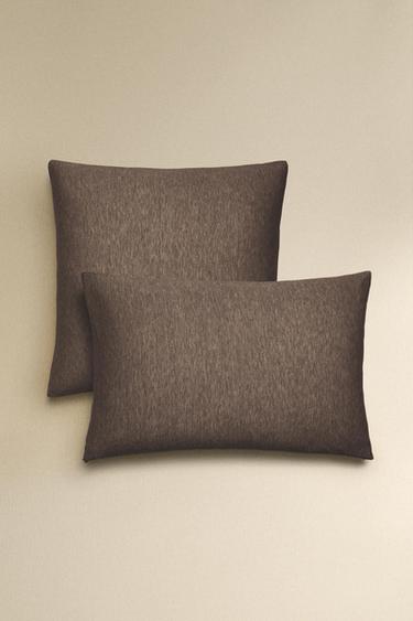 TAIE D’OREILLER JERSEY MODAL (140 G/M²) - Marron de Zara