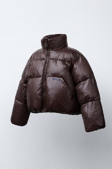 CHAMPION ® X ZARA EMBROIDERED PADDED JACKET - Brown by Zara - Image 1