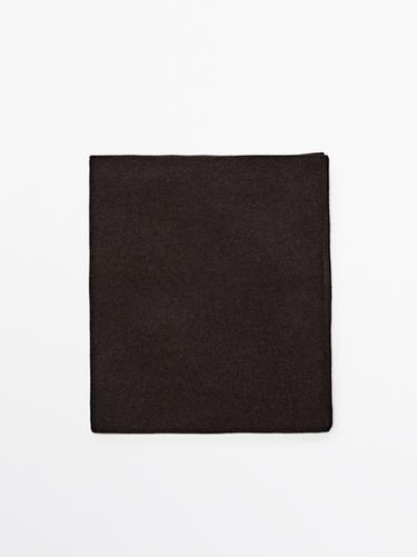 Zara 100% cashmere scarf - Chocolate
