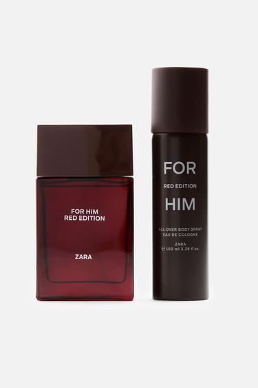 FOR HIM RED EDITION EDP + ALL- OVER BODY SPRAY EDC, 2 X 100 МЛ (3,38 FL. OZ) —  от Zara — изображение 0