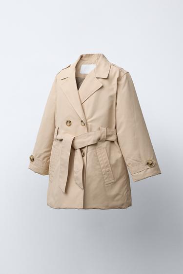 TRENCH MATELASSÉ CEINTURÉE - Sable de Zara - Image 1