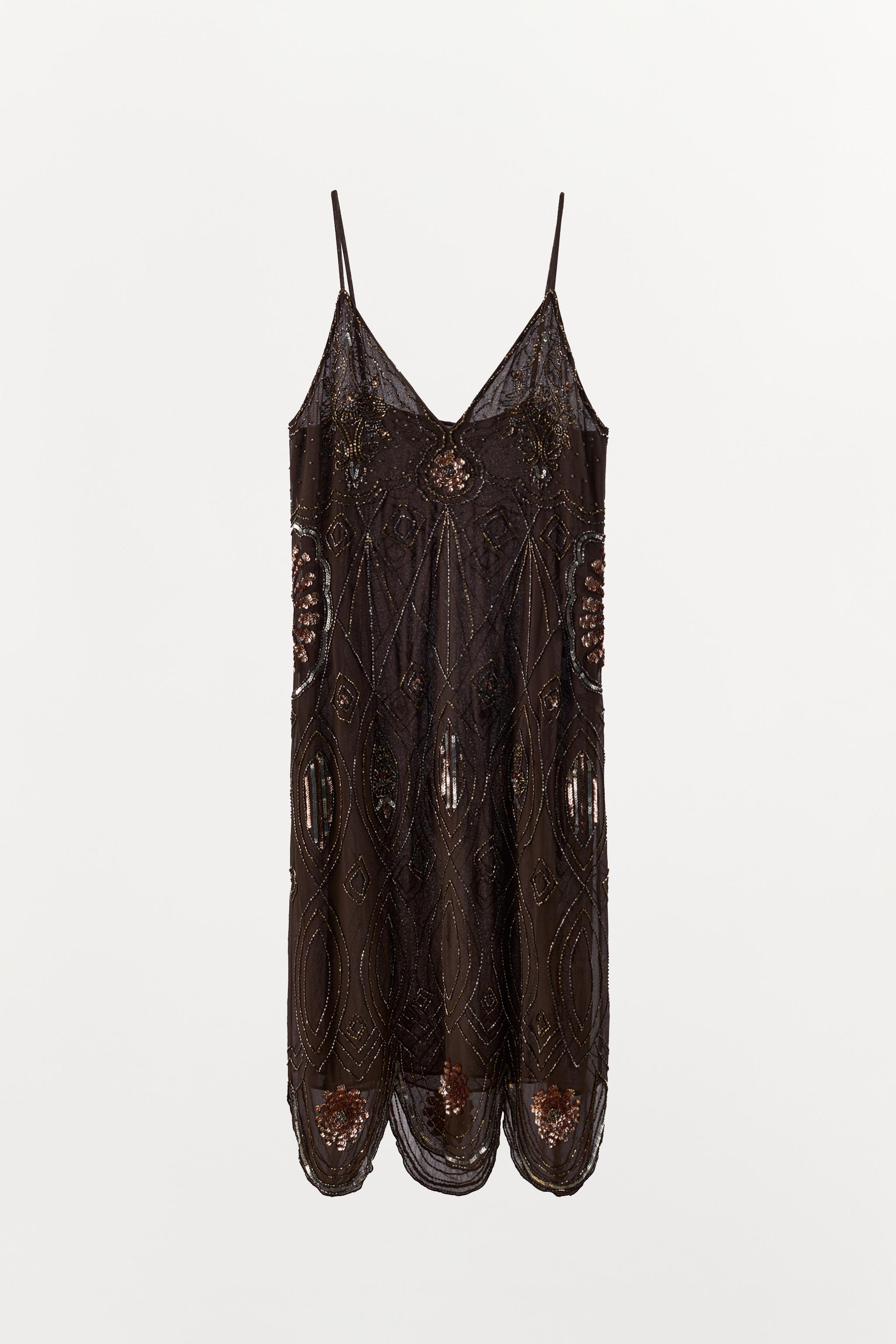 ROBE GEORGETTE PAILLETTES FANTAISIE