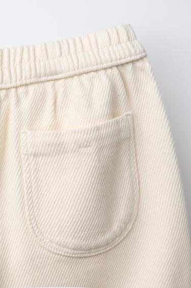 SOFT TOUCH TROUSERS WITH BUTTONS - Ecru by Zara - Image 3