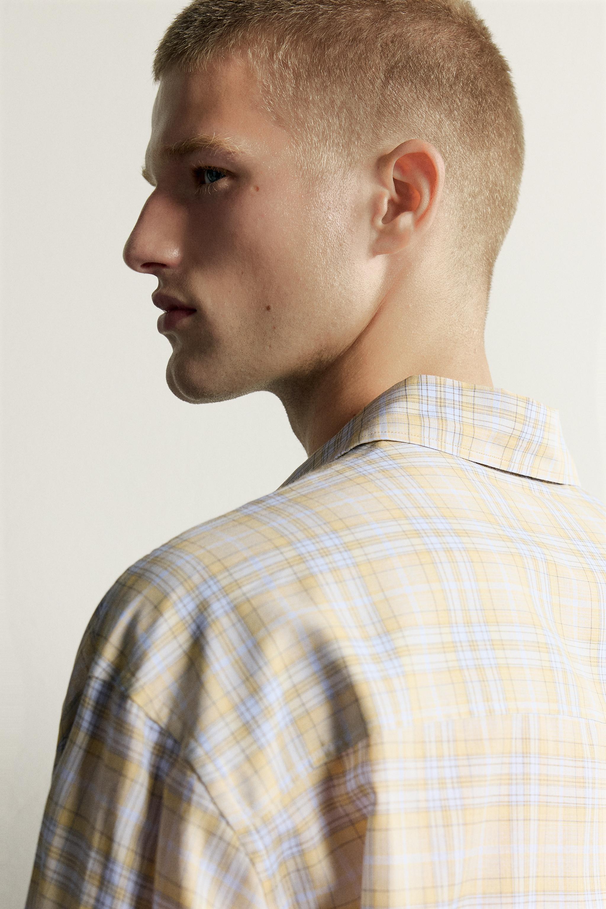 RELAXED FIT PLAID SHIRT