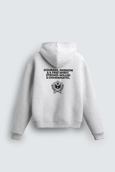 COMBINED SLOGAN SWEATSHIRT - Grey marl by Zara - Image 7