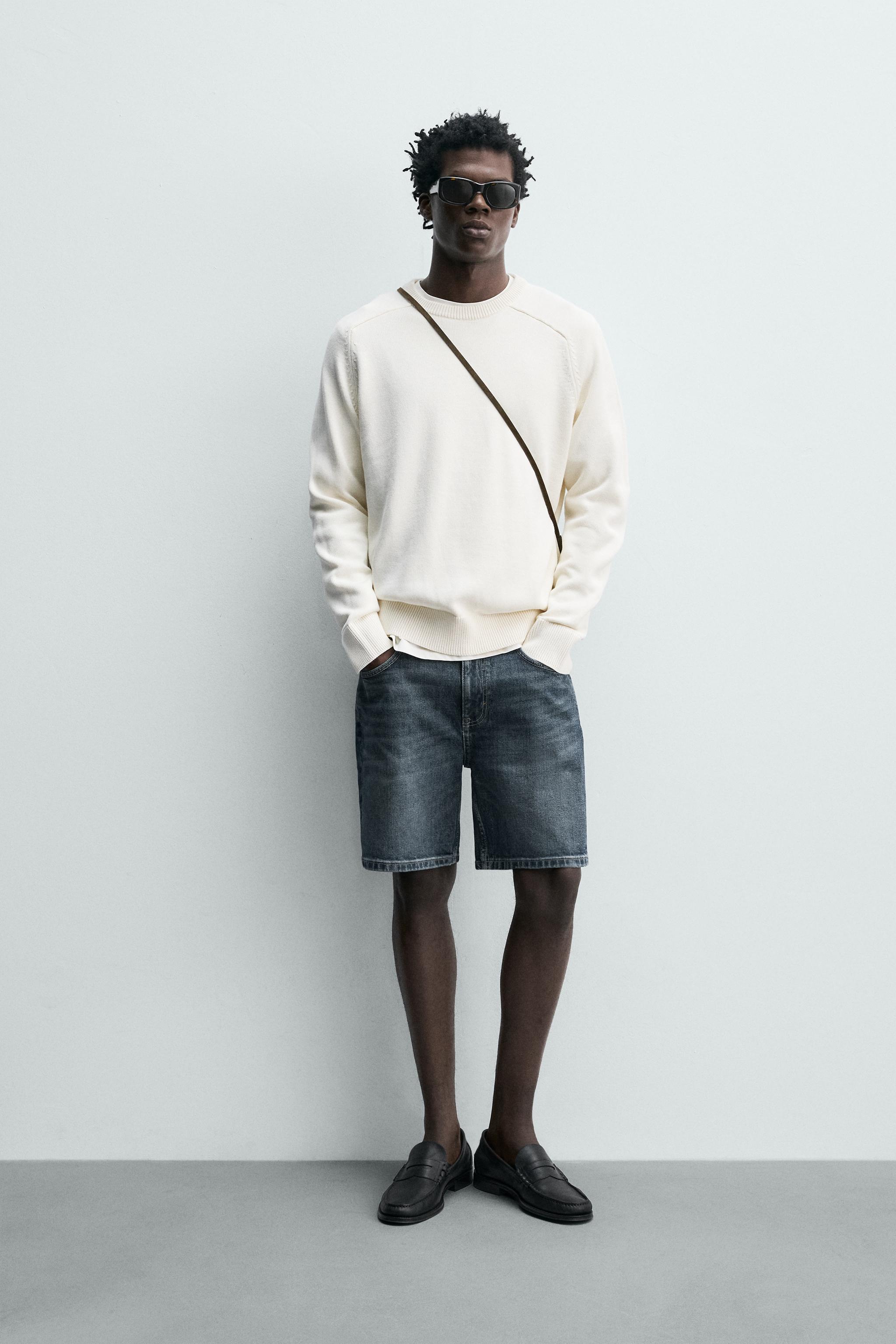 BERMUDA EN JEAN COUPE REGULAR