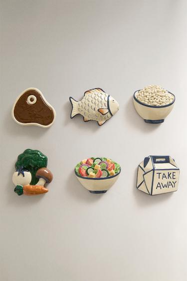 AIMANTS NOURRITURE (LOT DE 6) - Crème de Zara - Image 0